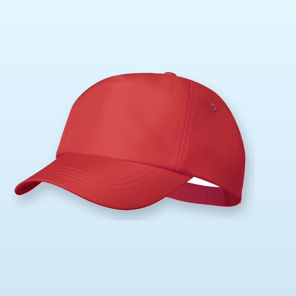 cappellino baseball in RPET - rosso
