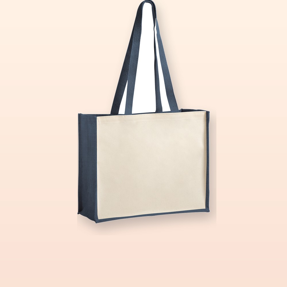 Shopper - blu scuro - naturale