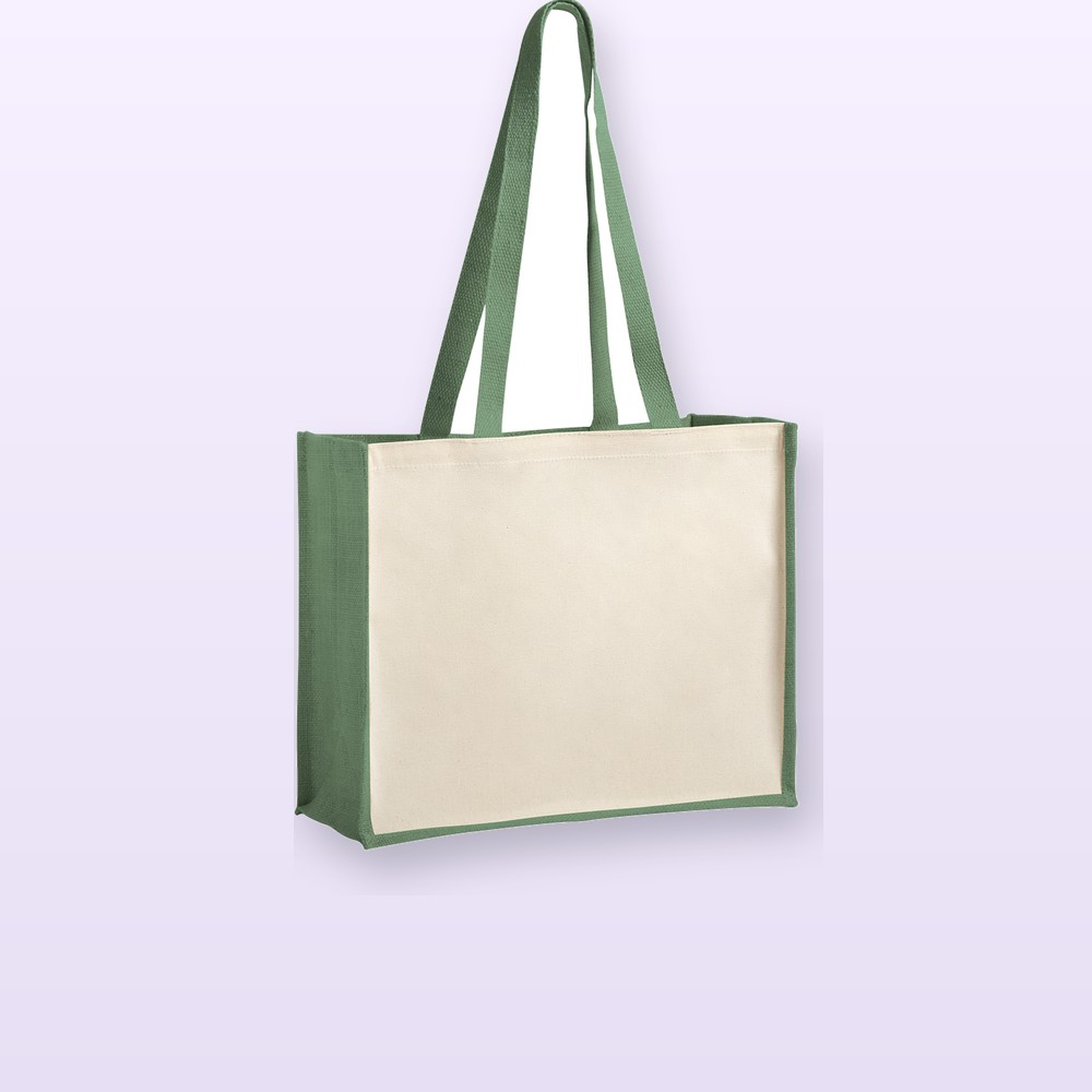 Shopper - verde - naturale