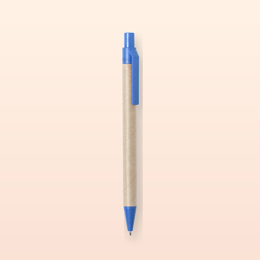 penna a sfera - blu - naturale