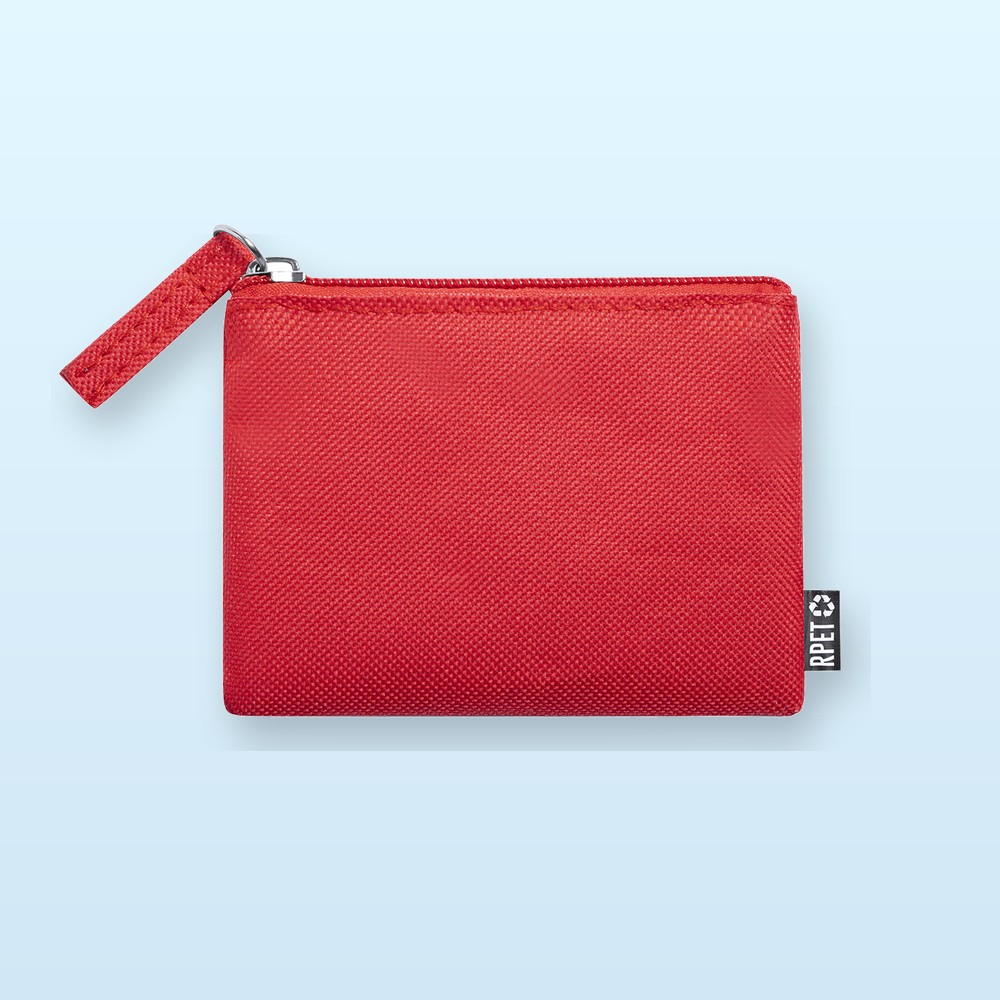 portamonete in RPET - rosso