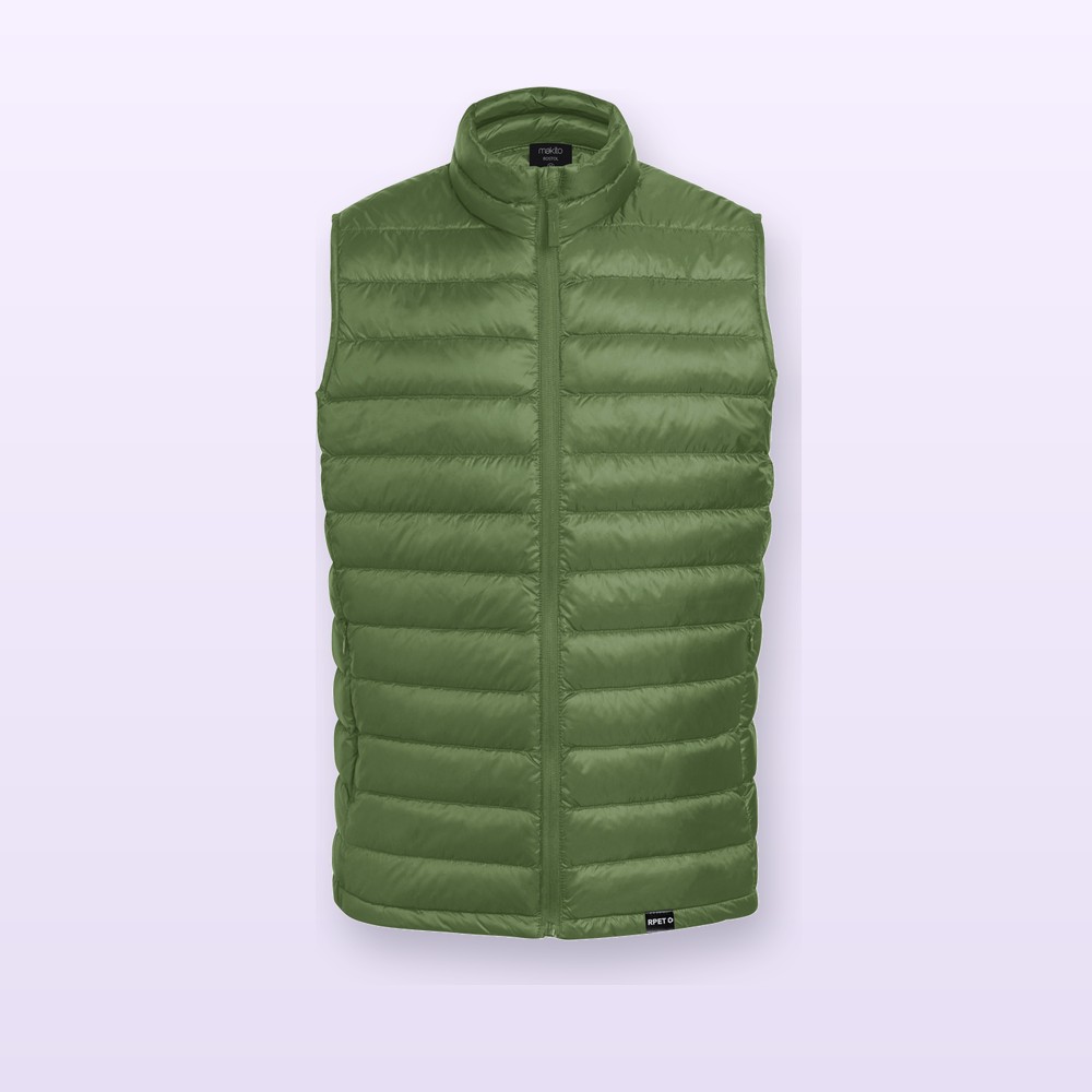 gilet imbottito in RPET - verde - XXL