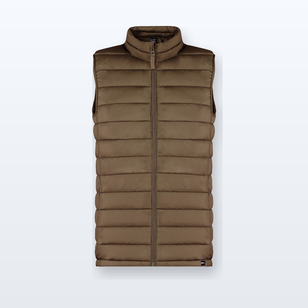gilet imbottito in RPET - marrone - M