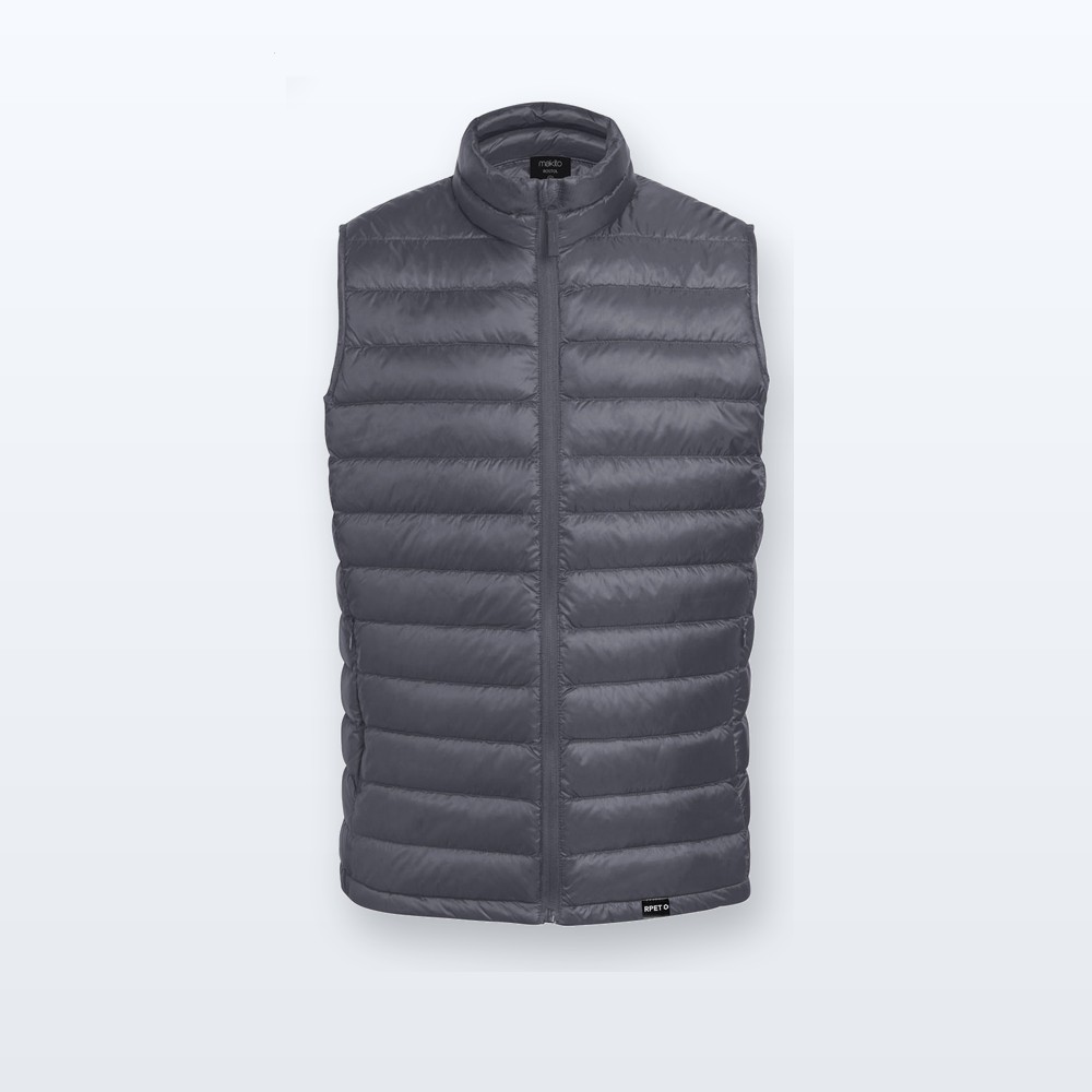 gilet imbottito in RPET - cenere grigia - XXL