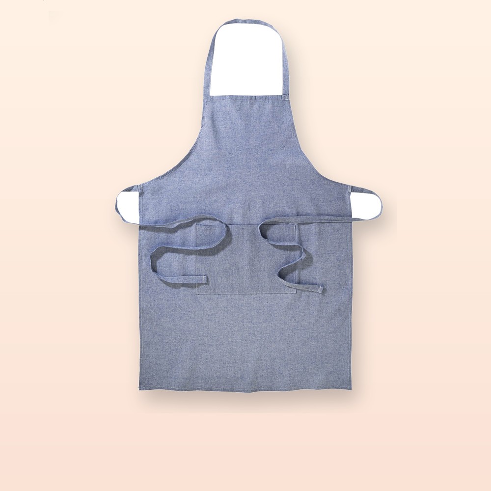 grembiule in cotone - blu