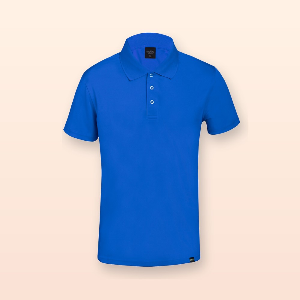 Polo in RPET - blu - XL