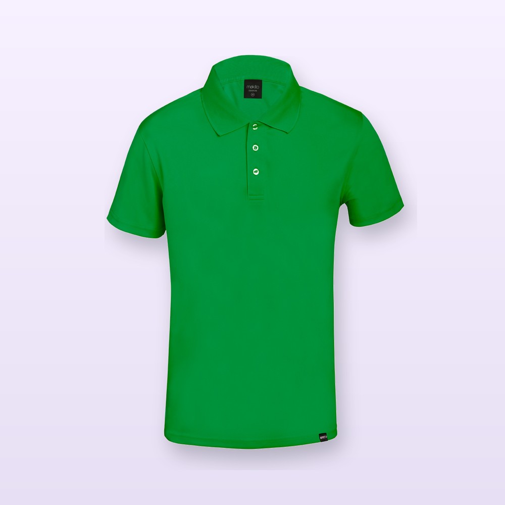 Polo in RPET - verde - M