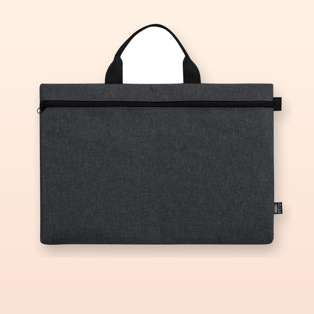 borsa portadocumenti in RPET - nero