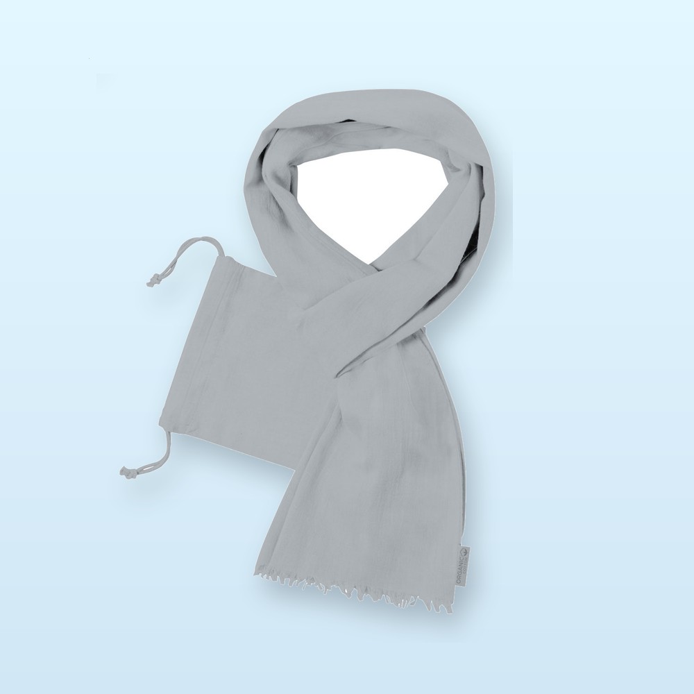 Sciarpa in cotone organico - grigio