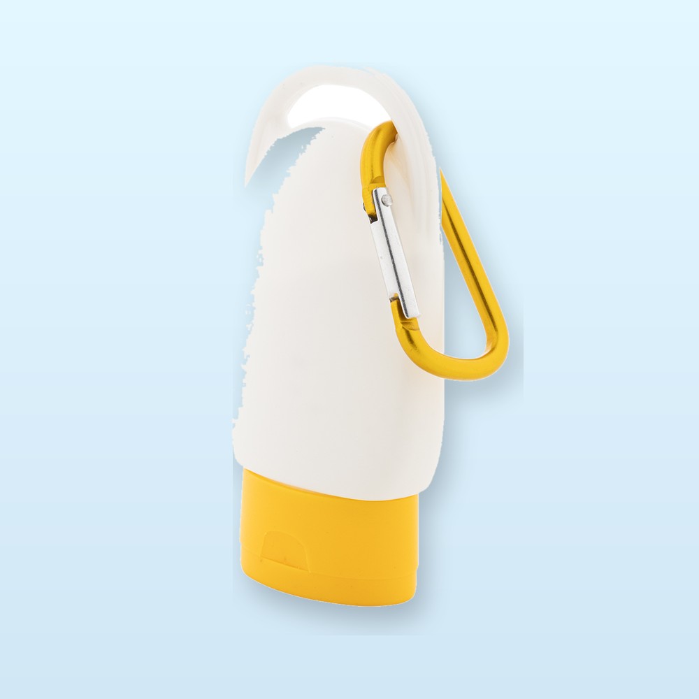 lozione solare protettiva - giallo - bianco