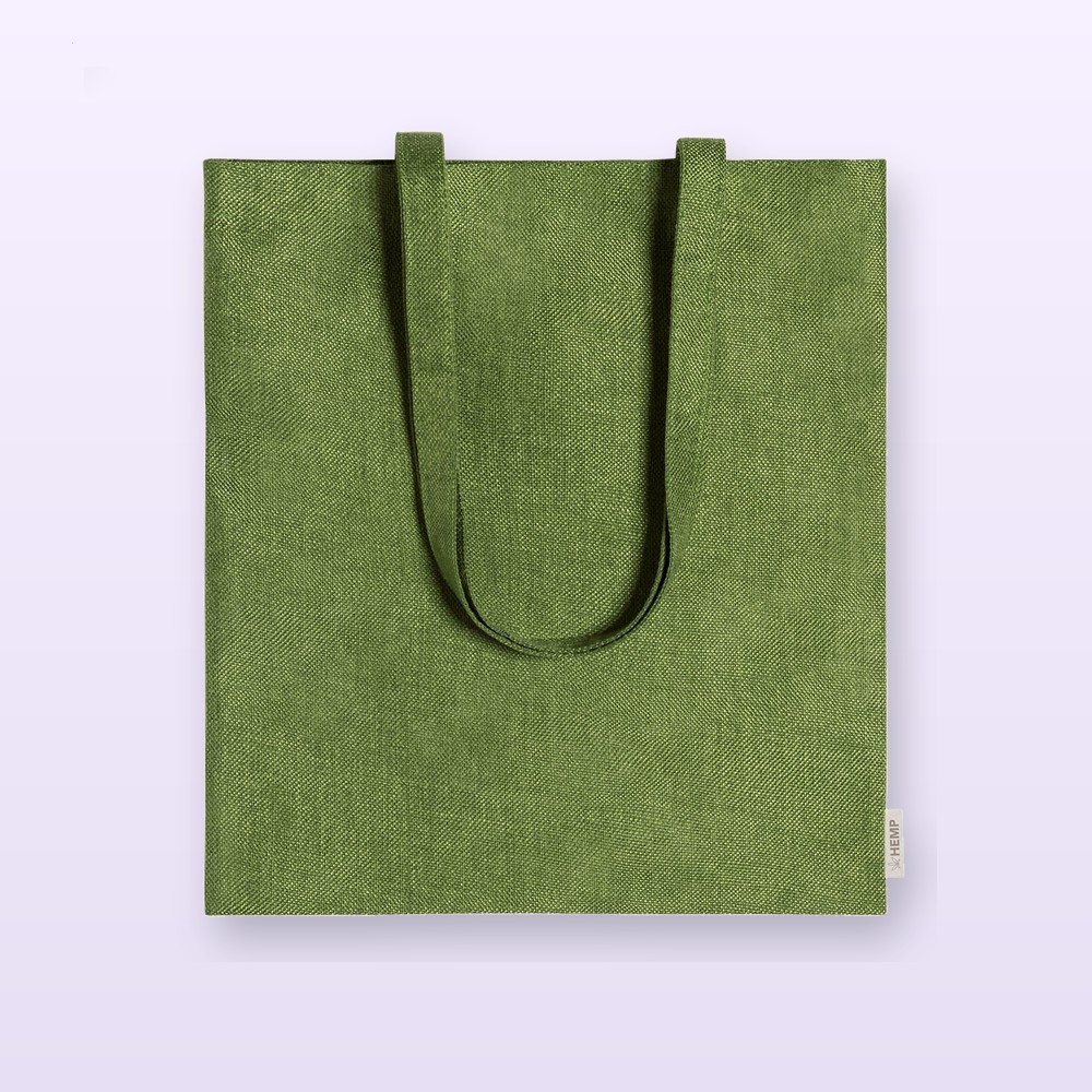 Shopper in canapa - verde