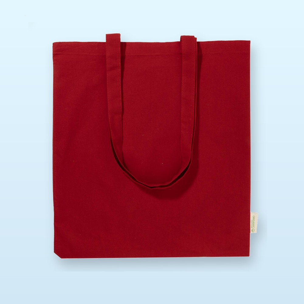 Shopper in cotone - rosso