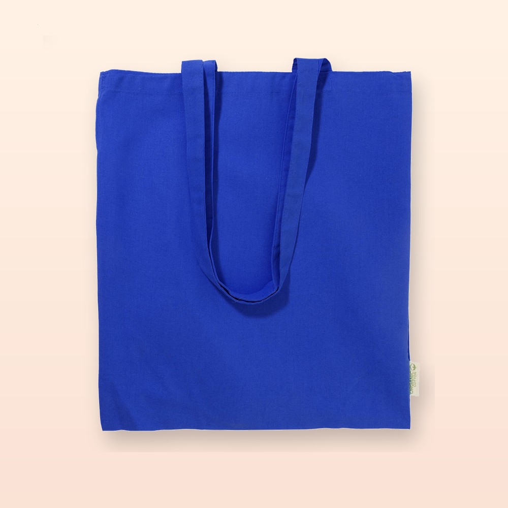 Shopper in cotone - blu