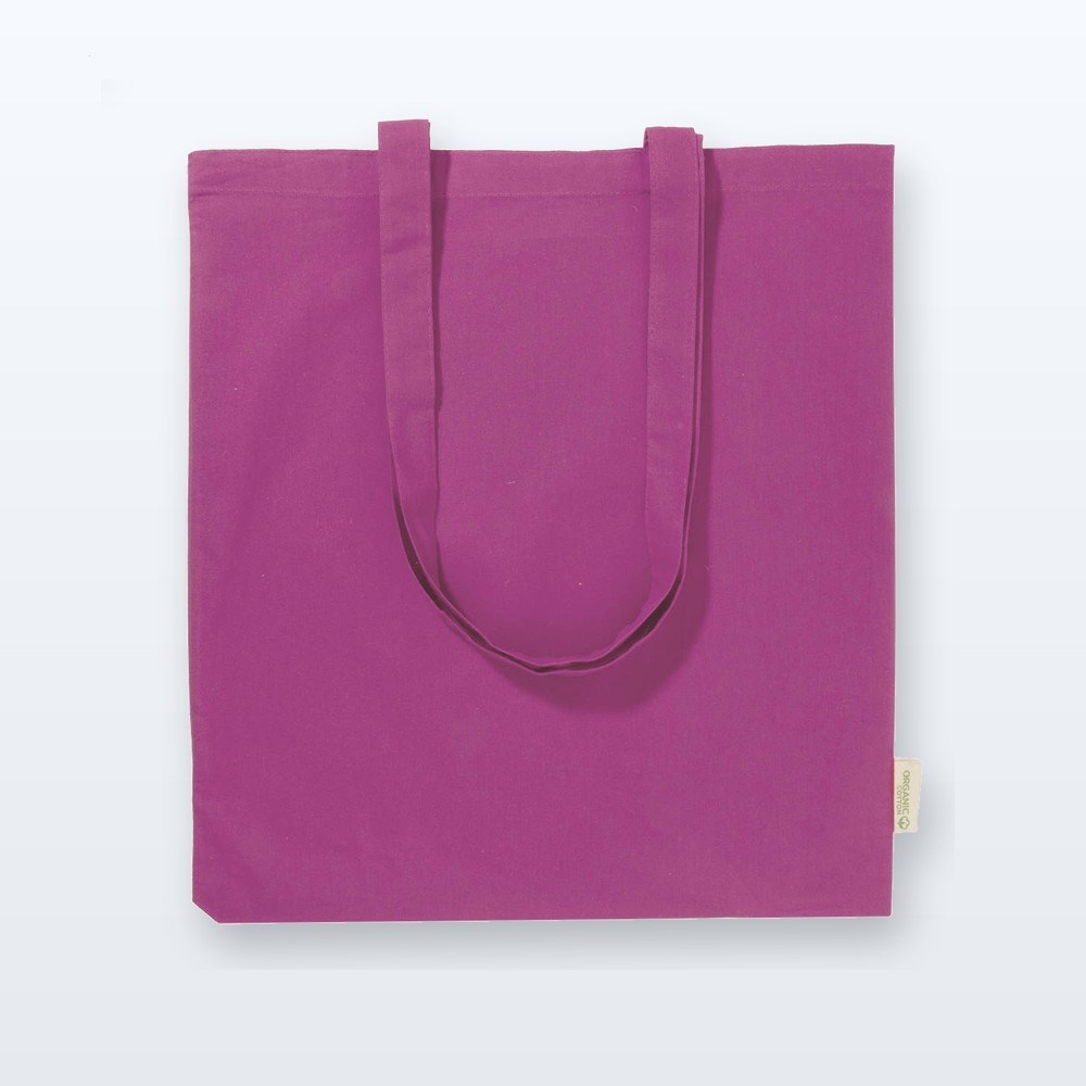 Shopper in cotone - fucsia