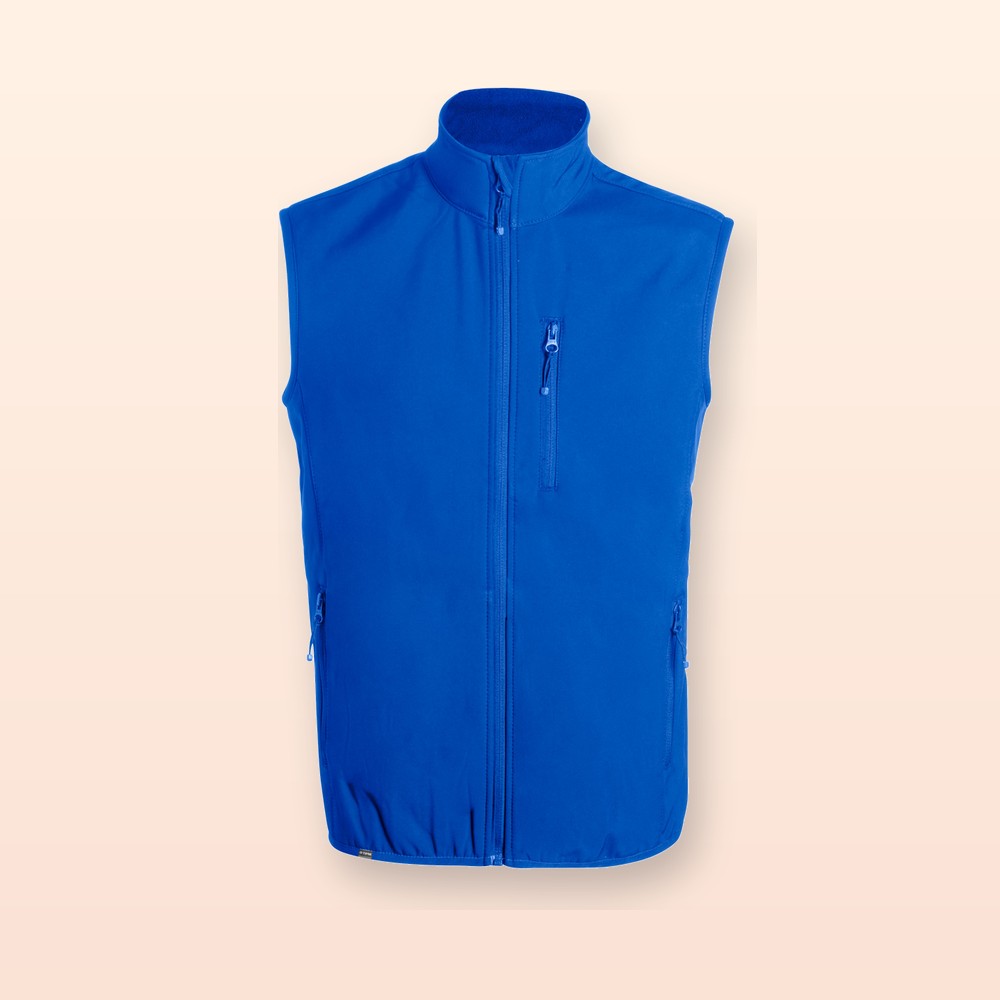 Gilet softshell in RPET - blu - M