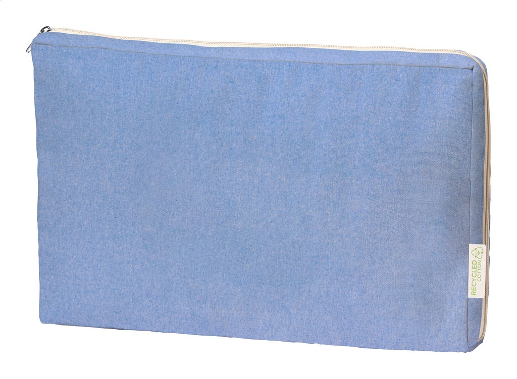 custodia per computer portatile in cotone - blu