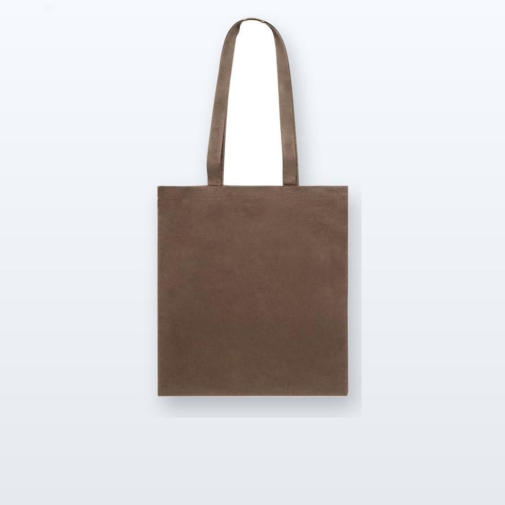 Shopper in cotone - marrone