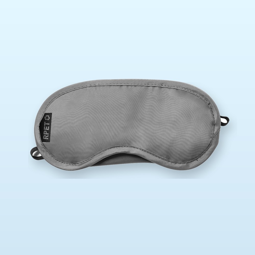 Maschera per gli occhi da viaggio RPET - grigio