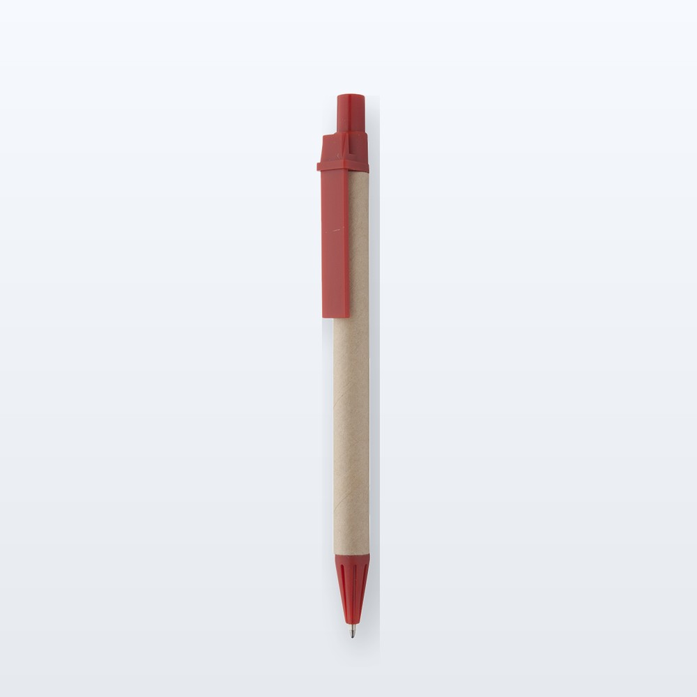 penna a sfera - naturale - rosso