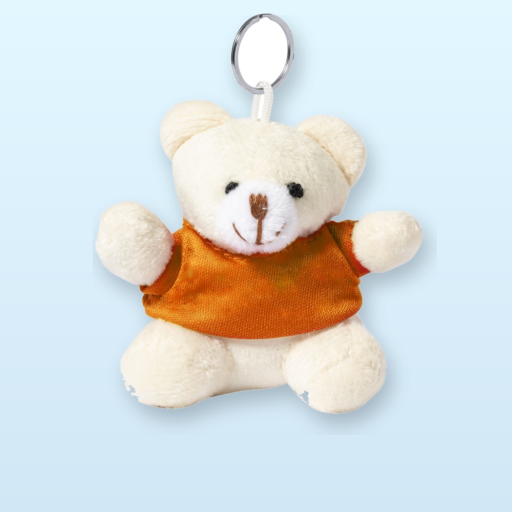 orsetto peluche portachiavi - arancione