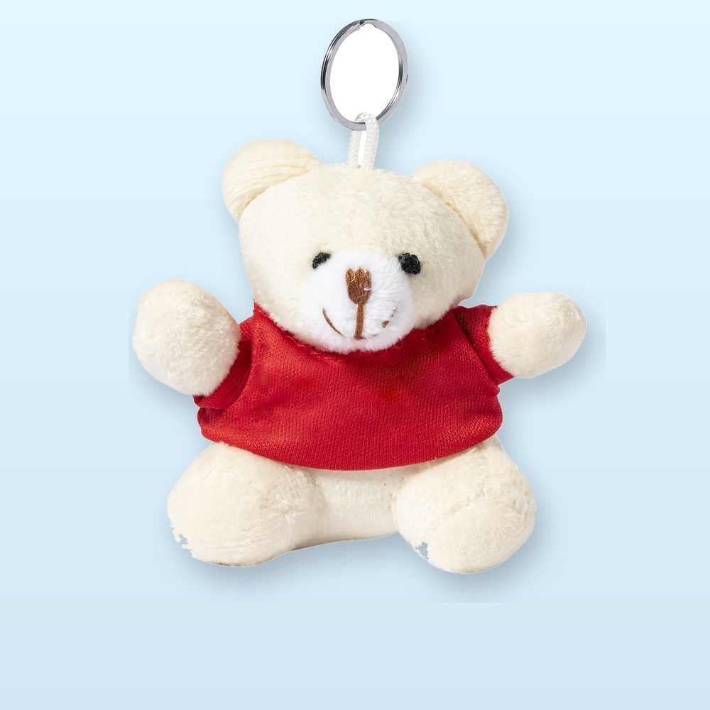 orsetto peluche portachiavi - rosso