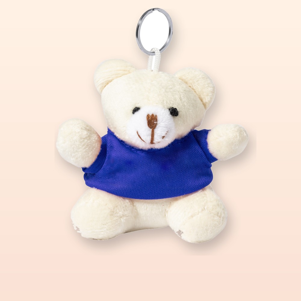 orsetto peluche portachiavi - blu