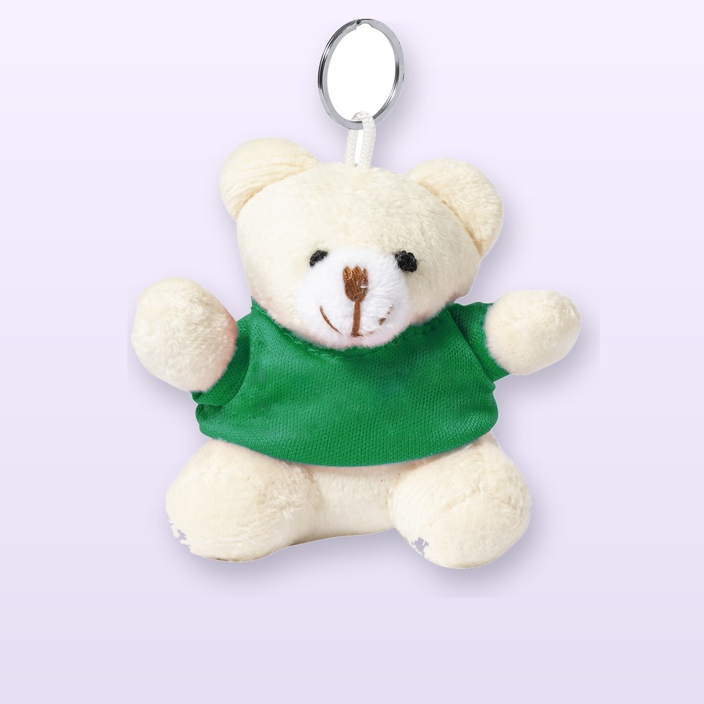 orsetto peluche portachiavi - verde