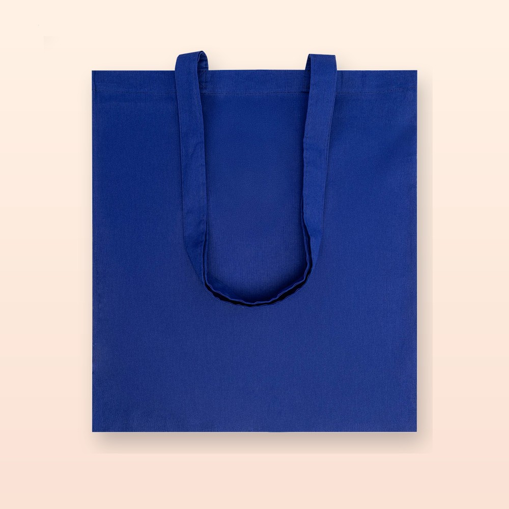 Shopper in cotone - blu