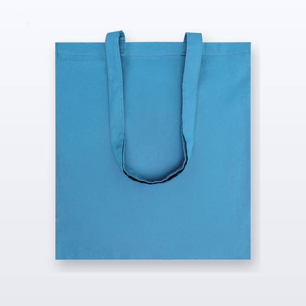 Shopper in cotone - azzurro