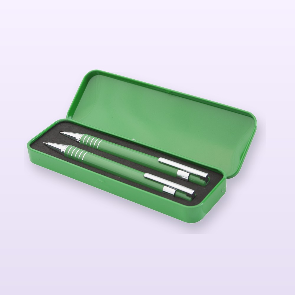 set penna e matita - verde