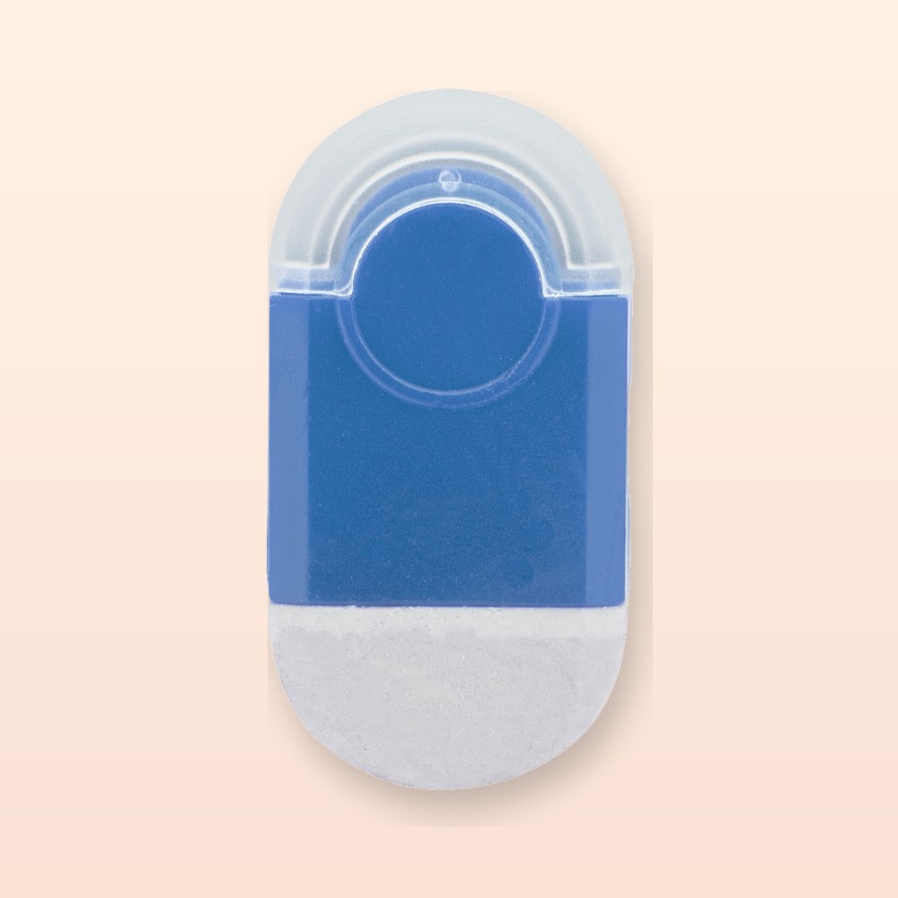 gomma e tempera matite - blu - bianco