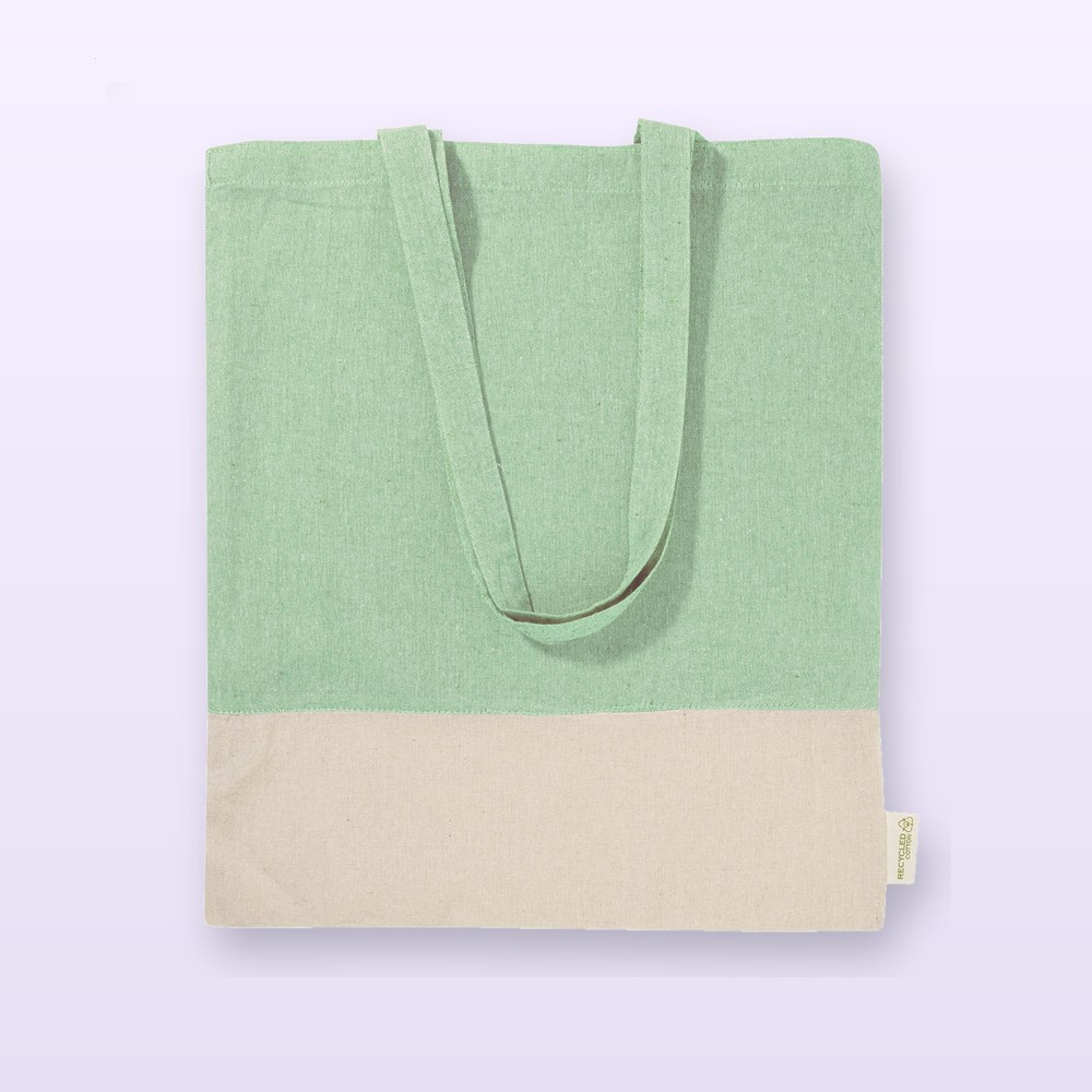 Shopper in cotone - verde