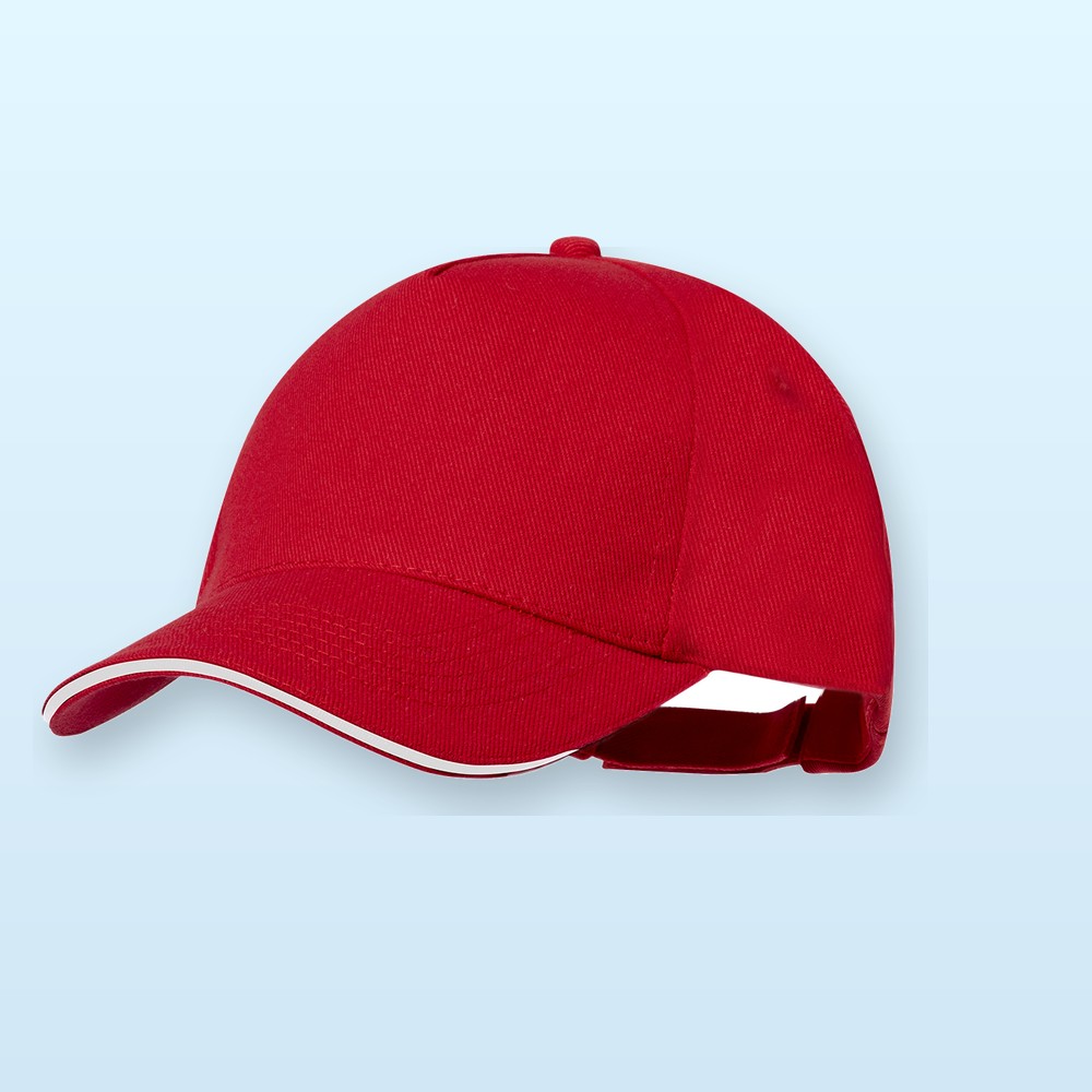 cappellino baseball in RPET - rosso