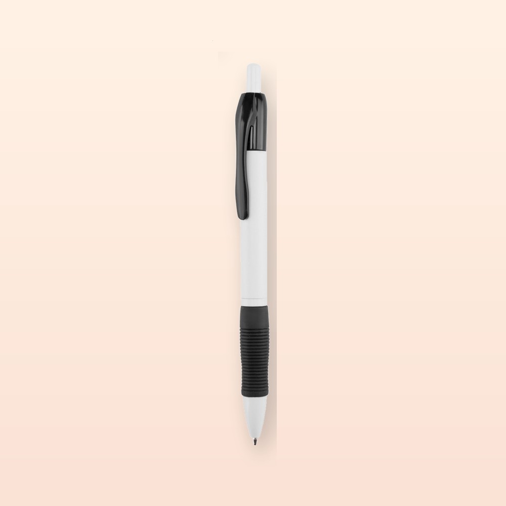 penna a sfera - nero - bianco