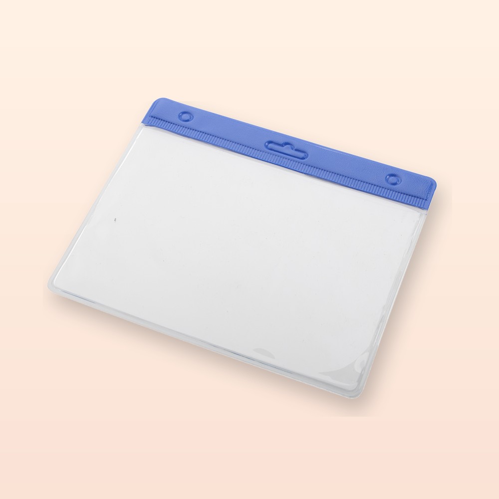 porta badge - blu - trasparente