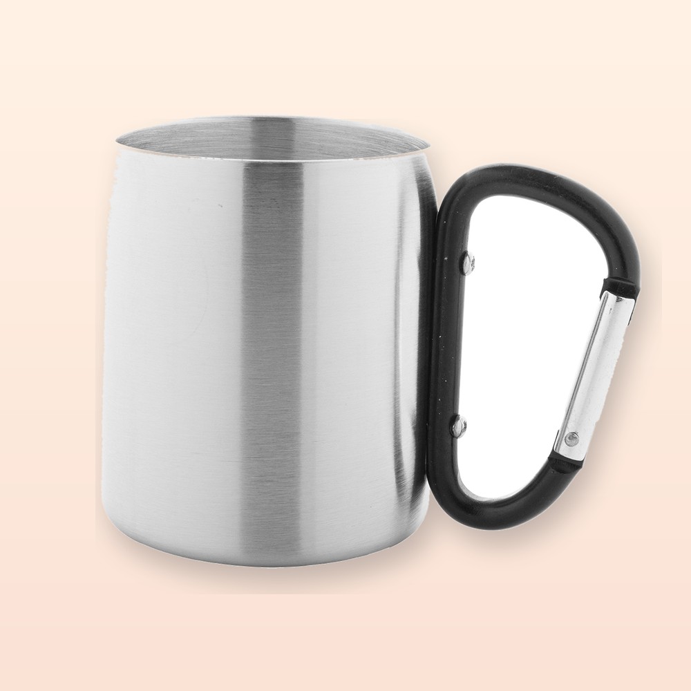 Tazza in acciaio - nero - argento
