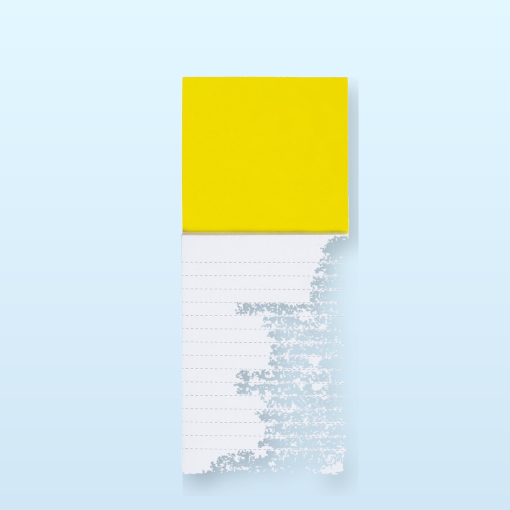 blocco con magnete - giallo