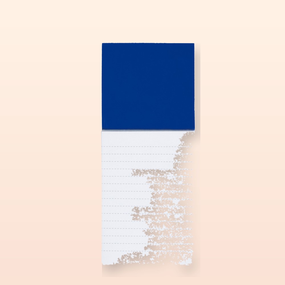 blocco con magnete - blu