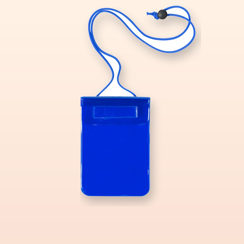 custodia impermeabile per cellulare - blu