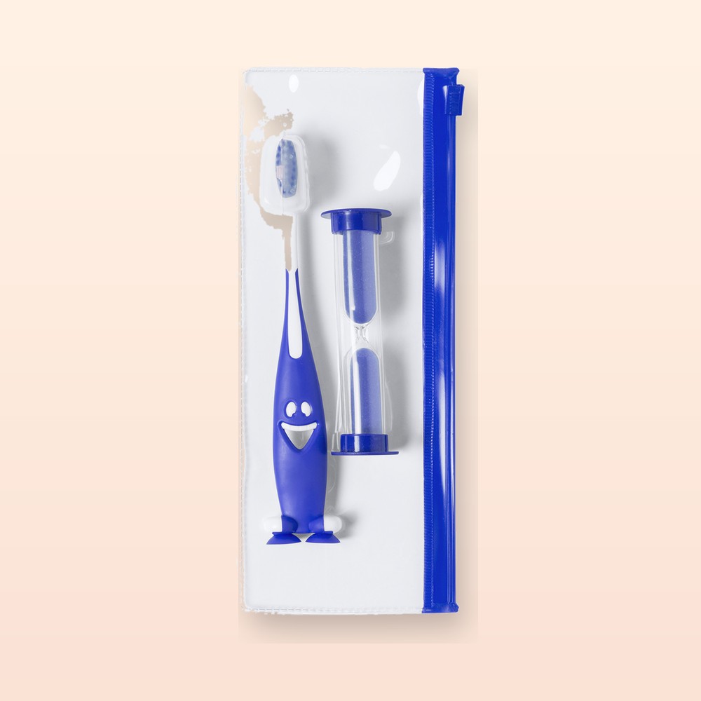 set spazzolino da denti - blu