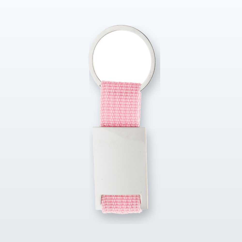 portachiavi - rosa - argento
