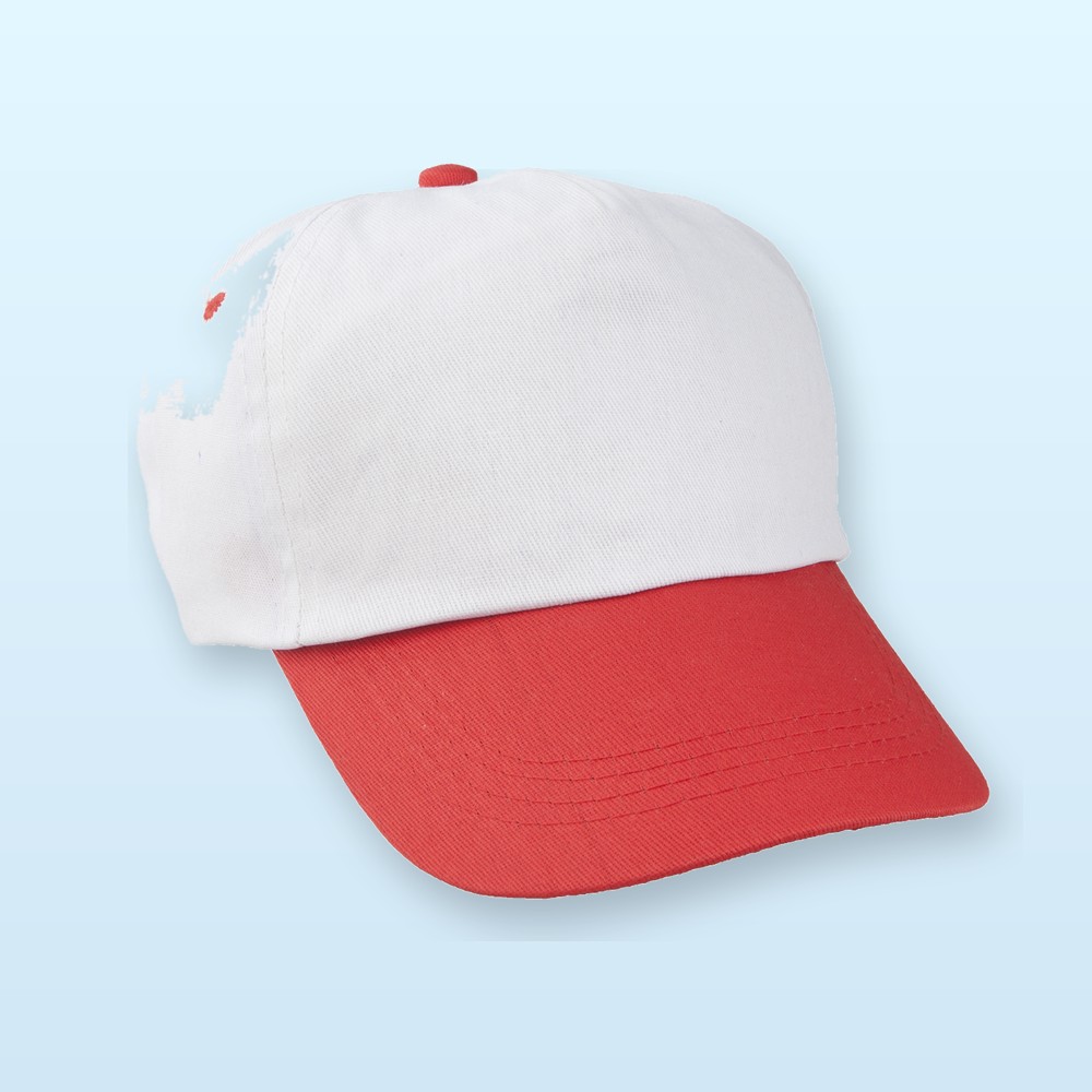 cappellino baseball - bianco - rosso