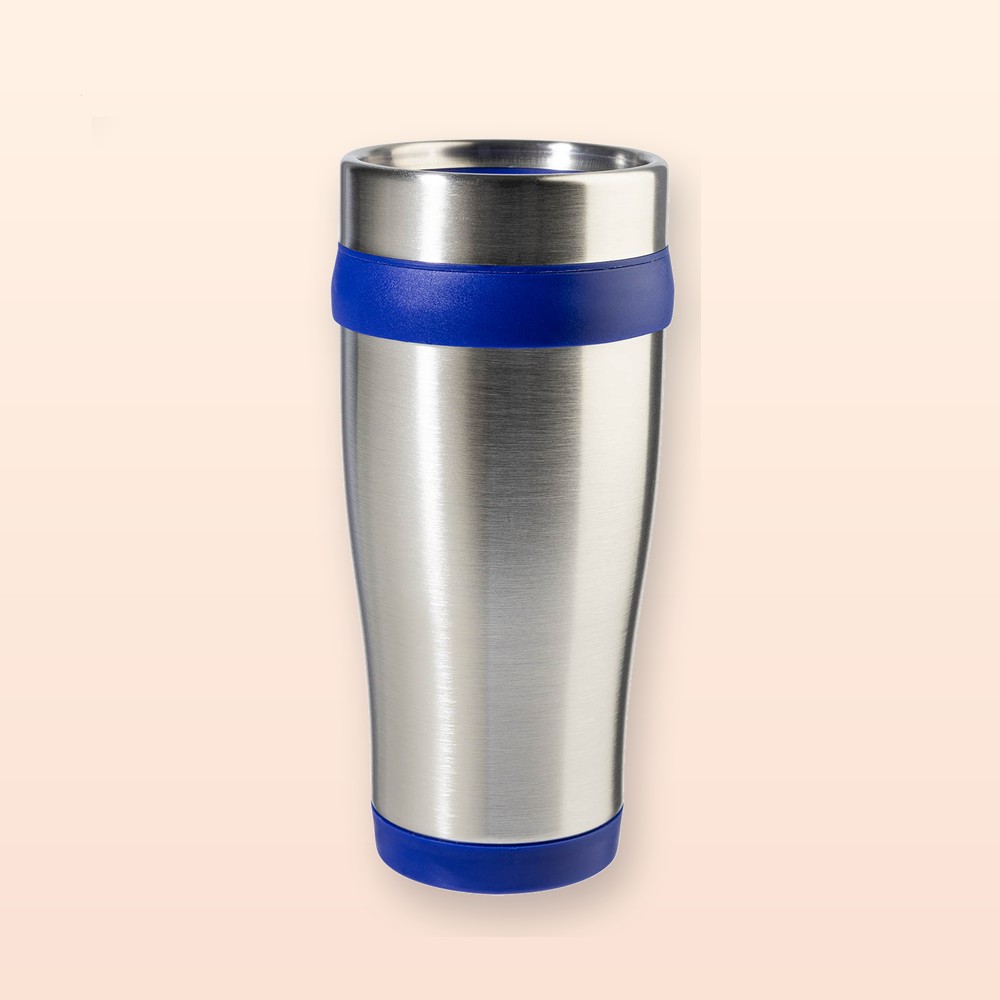 Bicchiere termico - blu - argento
