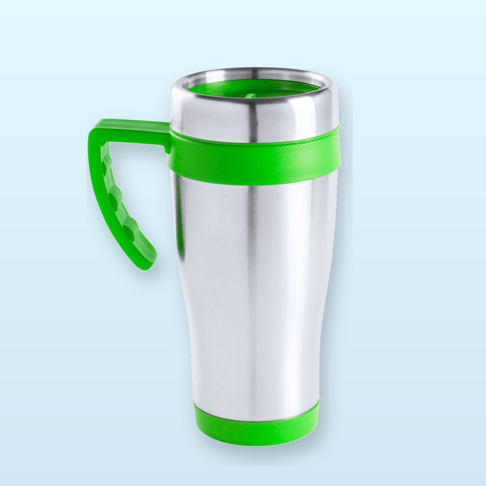 Mug termico - lime verde - argento