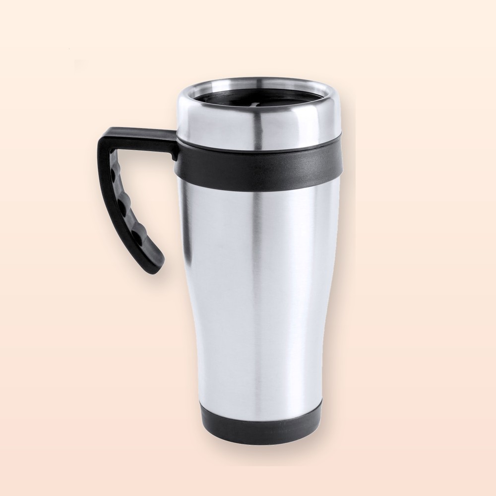 Mug termico - nero - argento