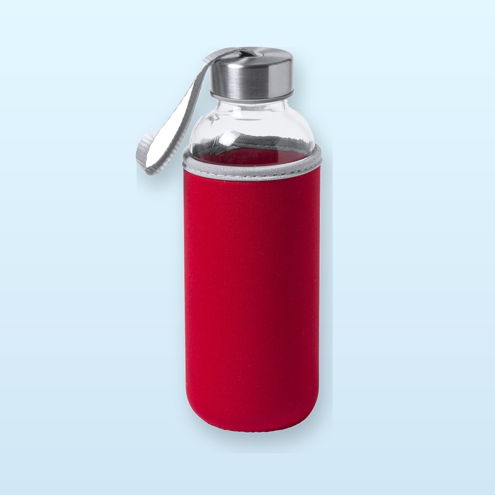 Borraccia in vetro - rosso