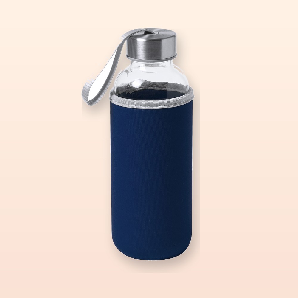 Borraccia in vetro - blu scuro