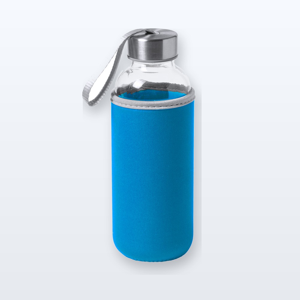 Borraccia in vetro - azzurro