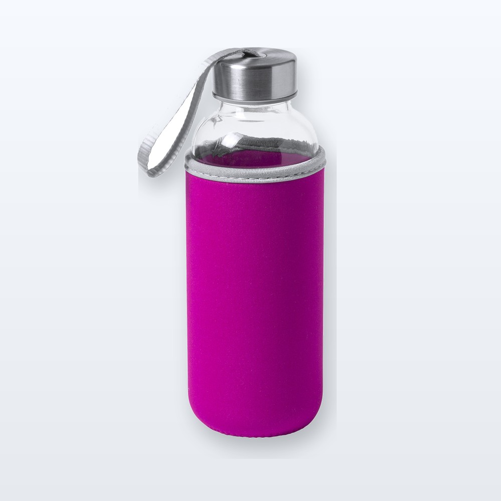 Borraccia in vetro - fucsia