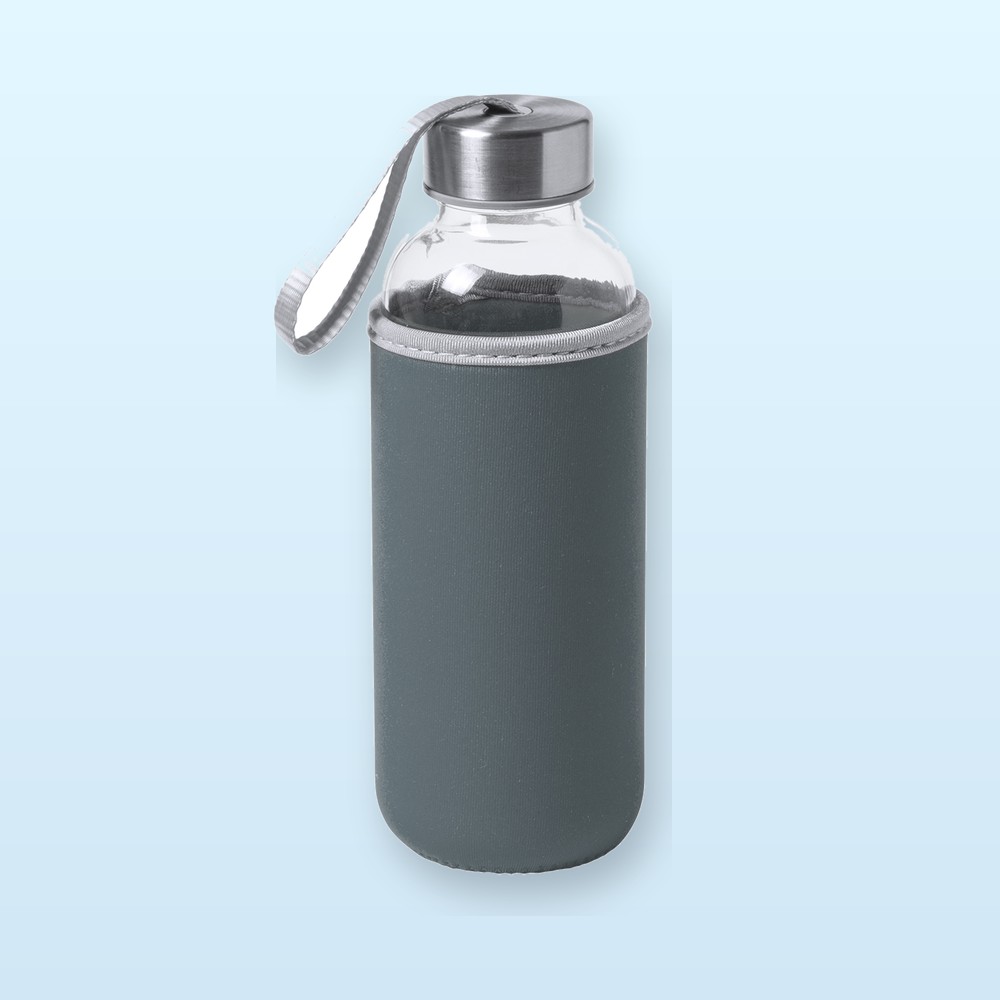Borraccia in vetro - grigio